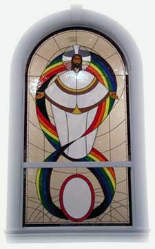 Stained Glass Window of Jesus